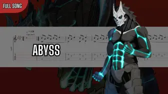 (怪兽八号OP _ YUNGBLUD) Abyss - Fingerstyle Tab _ Guitar Tutorial