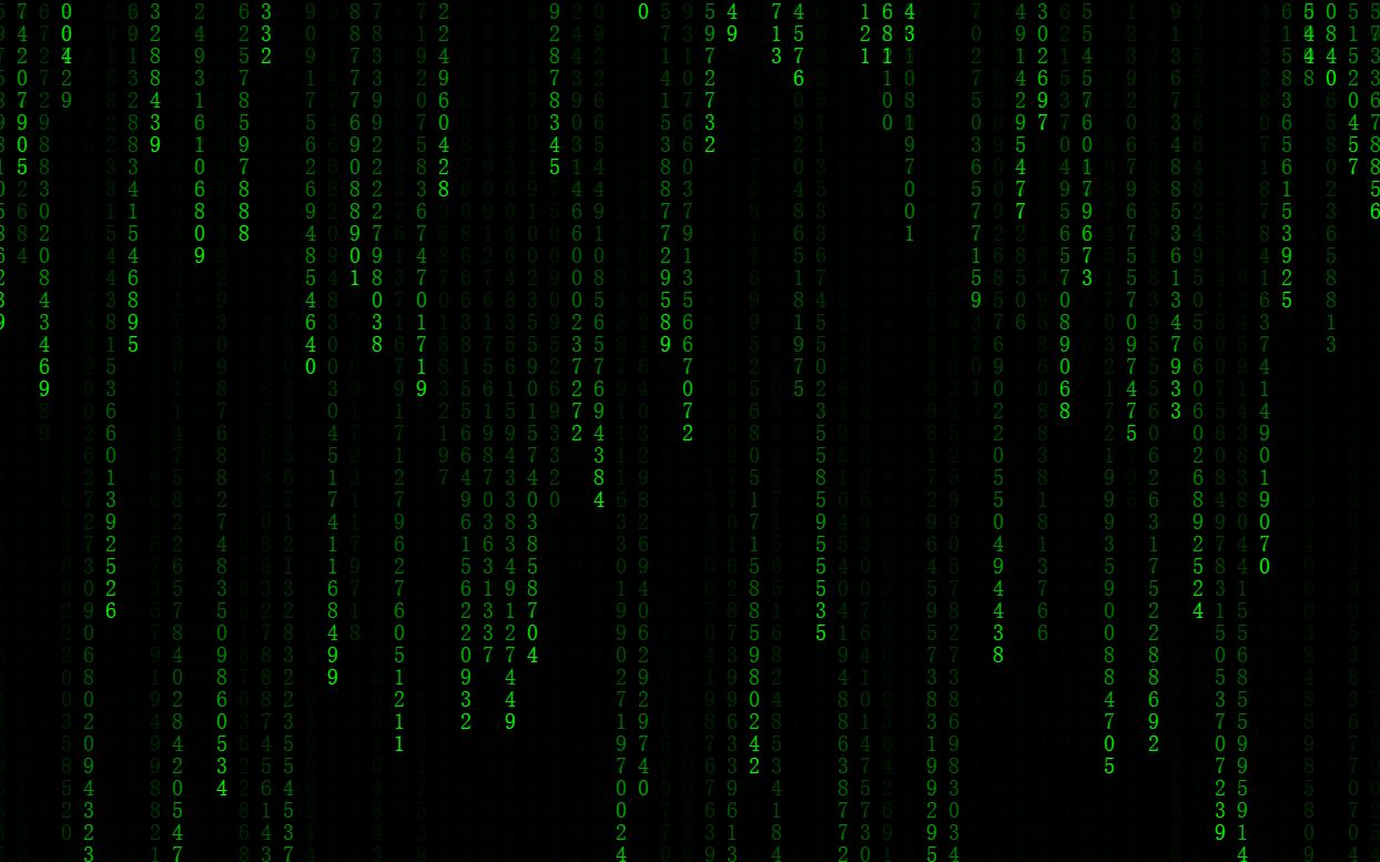 [图]html5实现黑客帝国数字雨，50行代码即可！！
