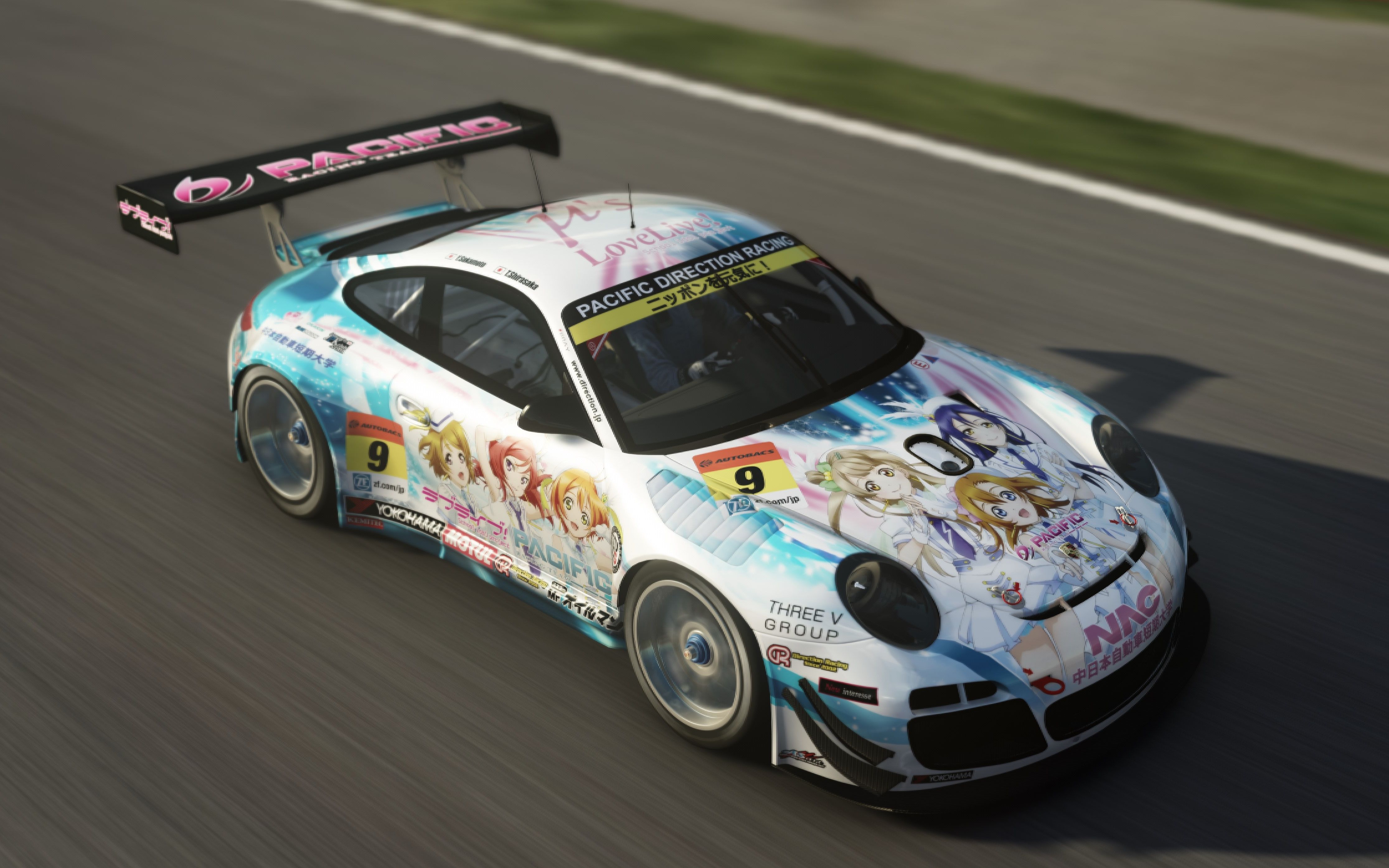 一个完成度很高的lovelive痛车涂装【ac】_哔哩哔哩_bilibili