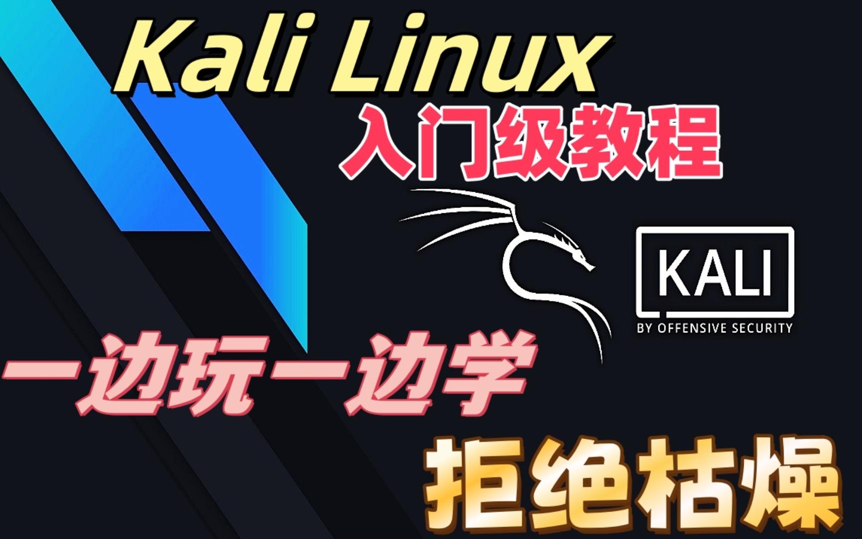 【极客之眼】全新kali linux零基础新手入门教程第二集