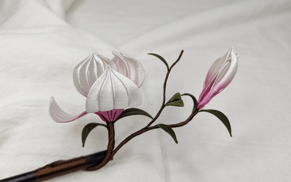 比玉兰竹簪日常多了#玉兰#缠花