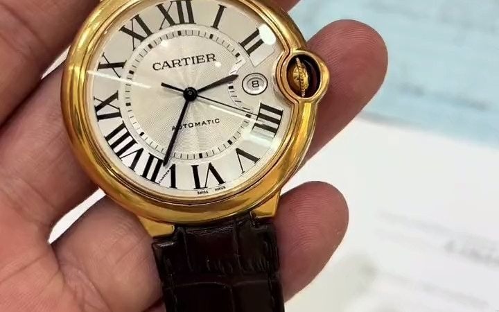 57#二手名表 #腕表分享 Cartier 蓝气球 型号W6900651 自动机械 整表18k玫瑰金 表径42.1毫米哔哩哔哩bilibili