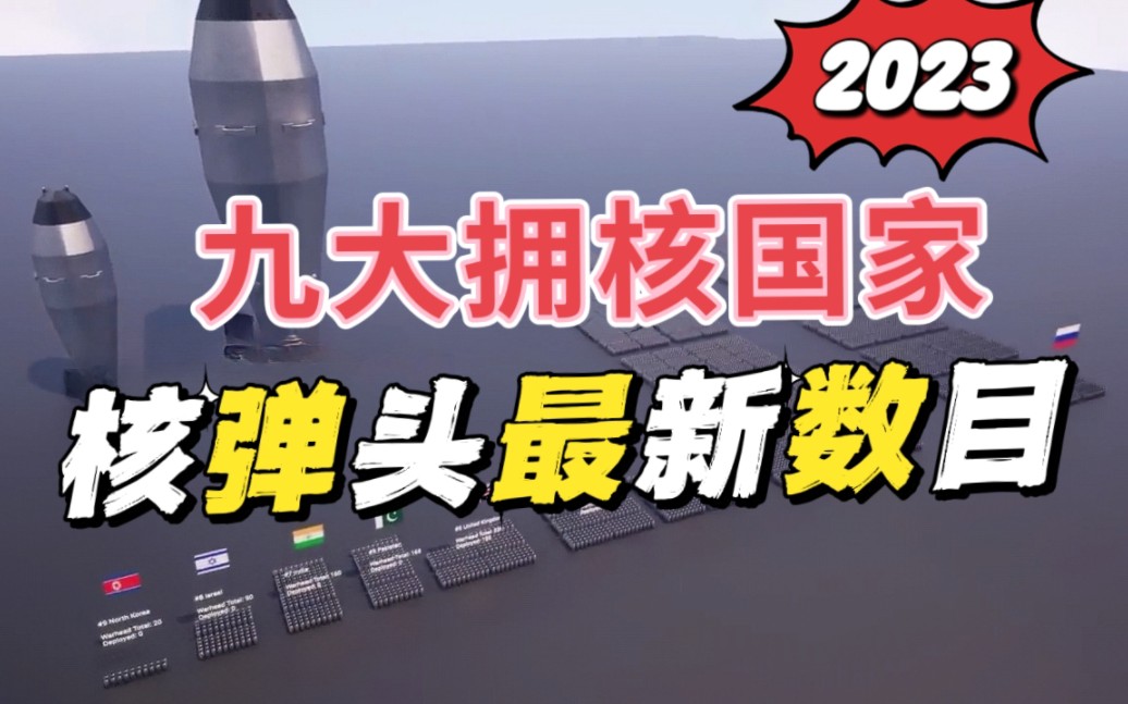 除了五常,还有哪些国家拥有核武器?中美核弹头数目竟相差十几倍!