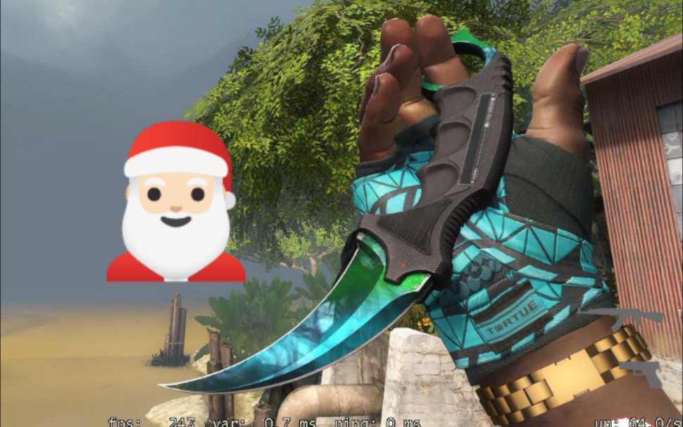 【圣诞礼物】绿宝石爪子刀直接送!roll到仓库不准不要哦