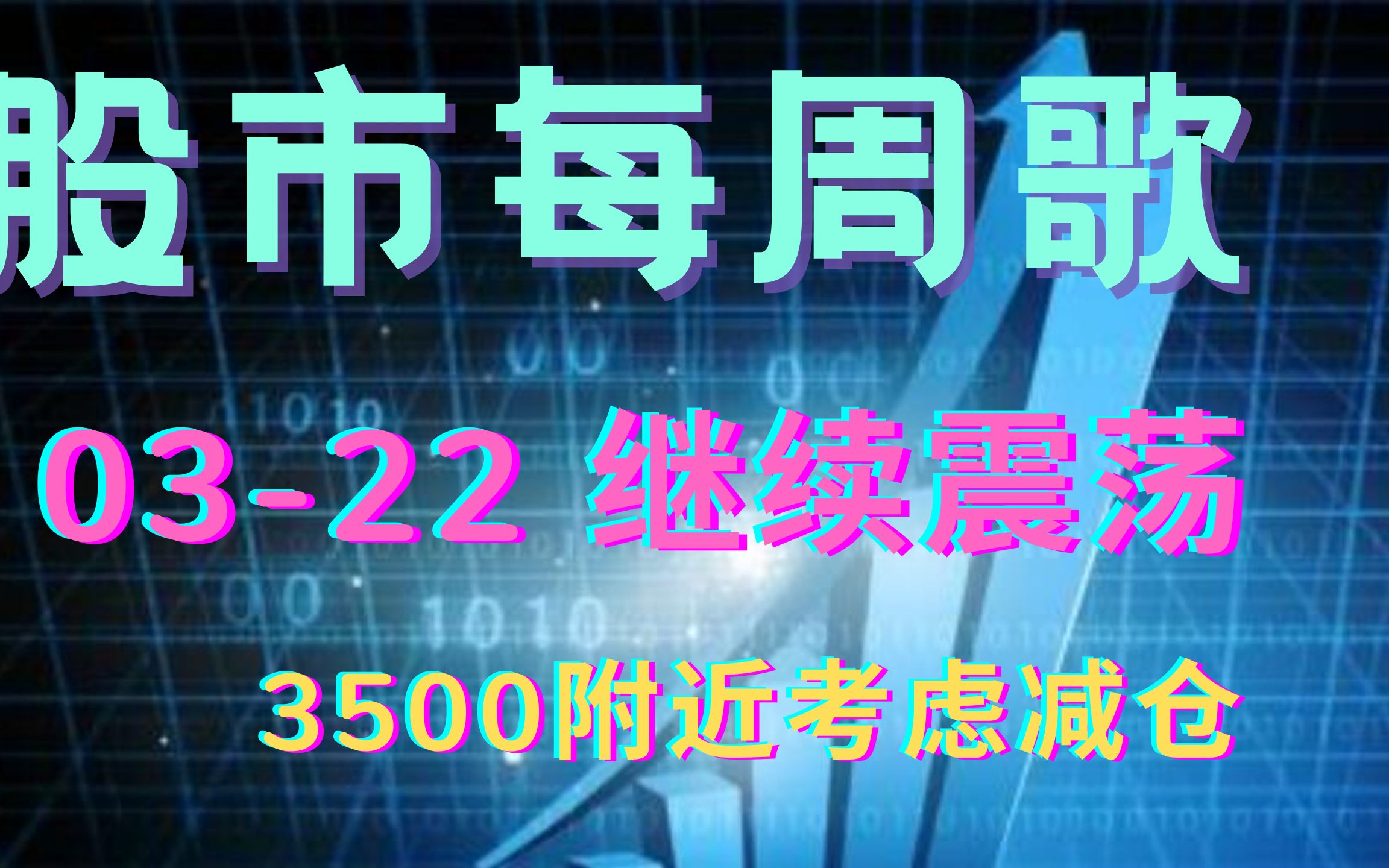 股市每周歌继续震荡,3500附近考虑减仓哔哩哔哩bilibili