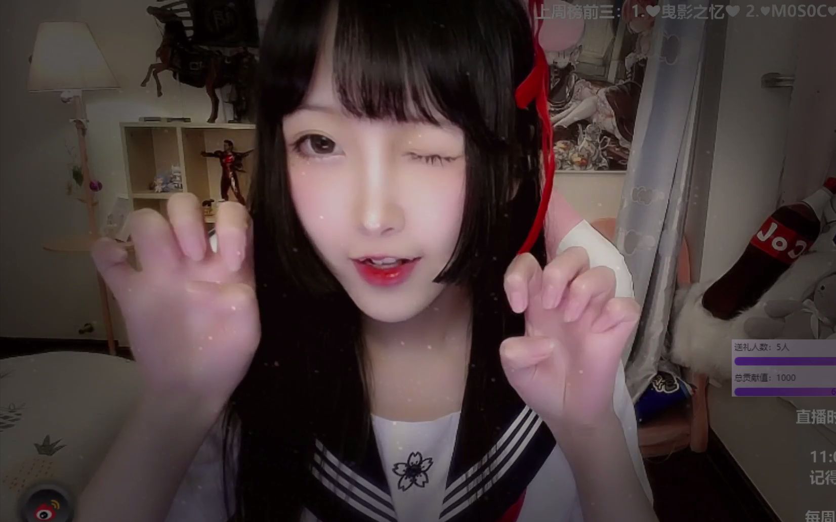 喵喵叫 花式掏耳 一只穿jk的小猫咪 可爱呆呆在线卖萌【二呆酱nancy】