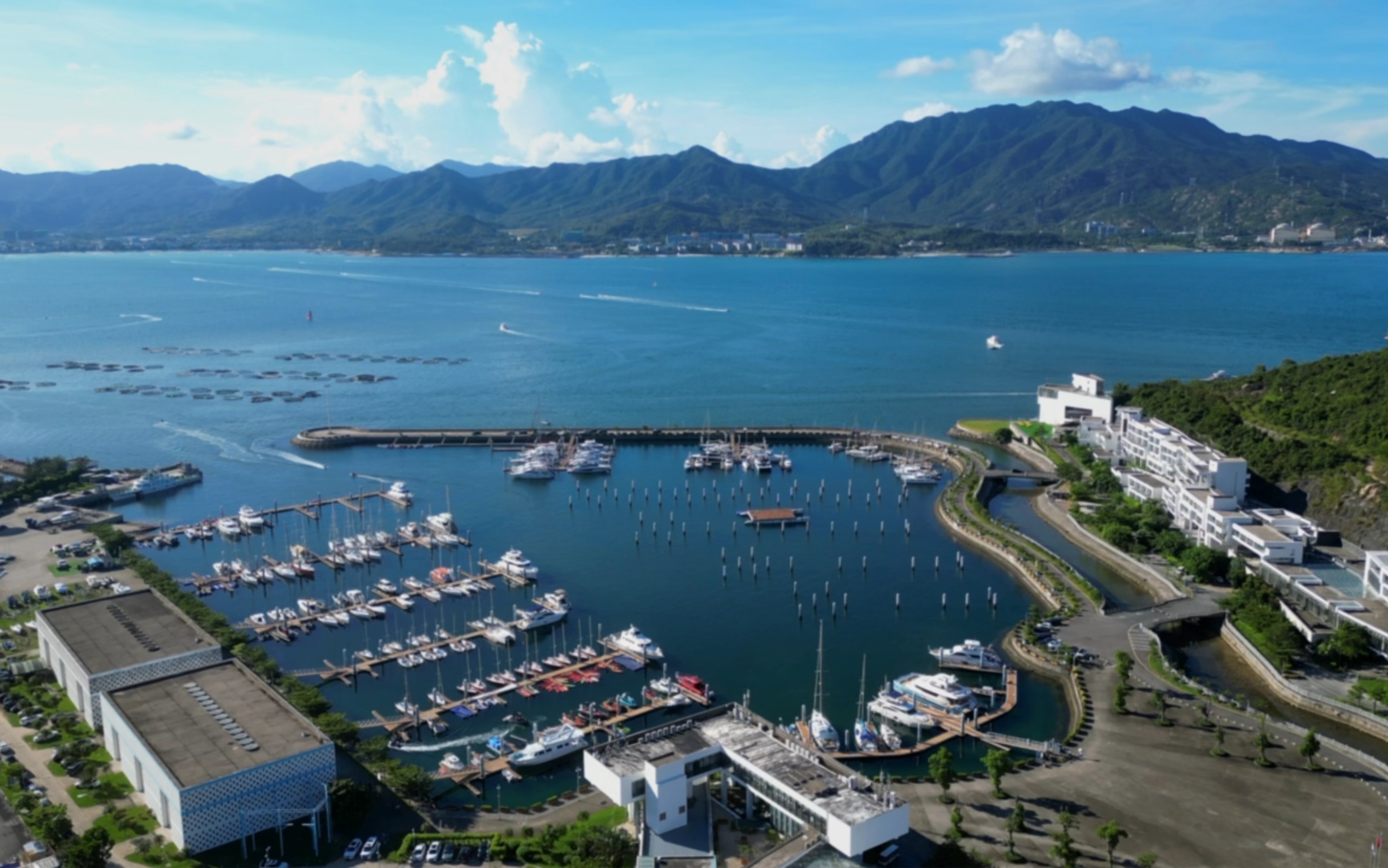 航拍深圳七星湾一