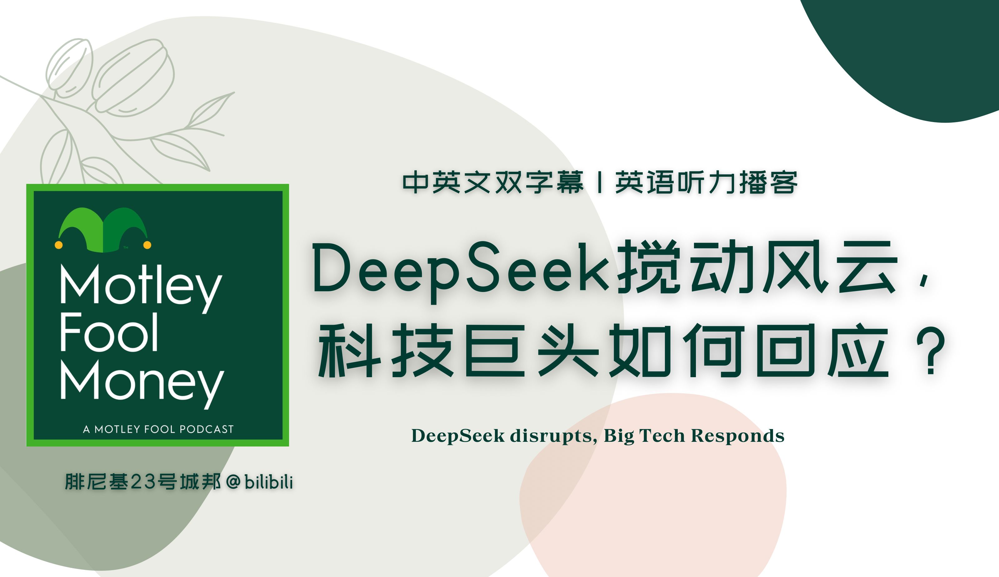 【Motley Fool商业类英语播客 | 中英双字幕】DeepSeek搅动风云,科技巨头如何回应哔哩哔哩bilibili