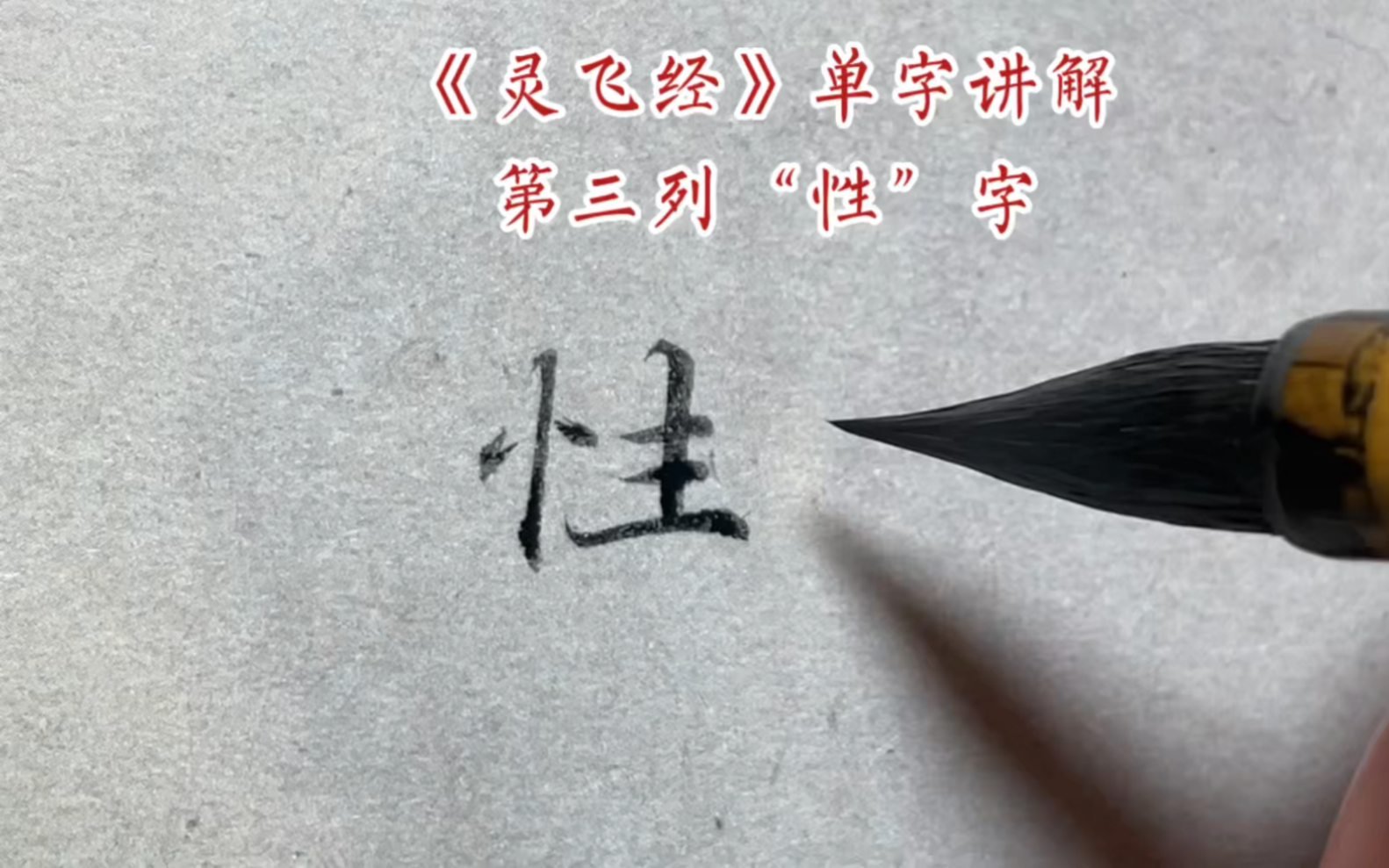 《灵飞经》单字讲解第三列“性”字哔哩哔哩bilibili