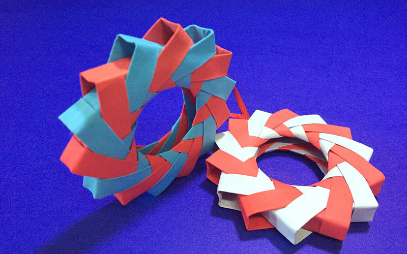 折纸教程超简单3d立体折纸环