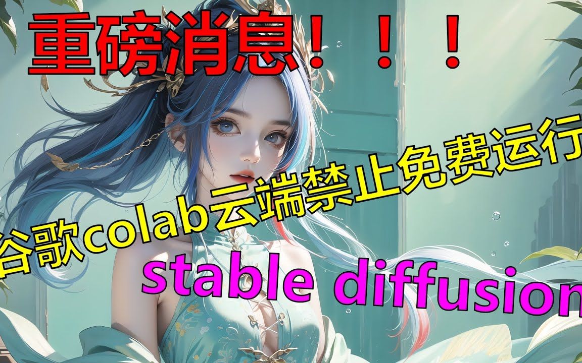 【ai绘画】 谷歌colab禁止免费运行stable diffusion哔哩哔哩bilibili