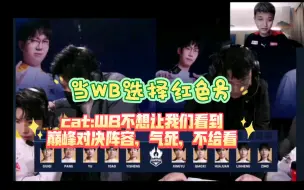 Download Video: WB选到红色方#Cat：脑残吧，有局？在藏？不想让我看巅峰对决，想打败者组。