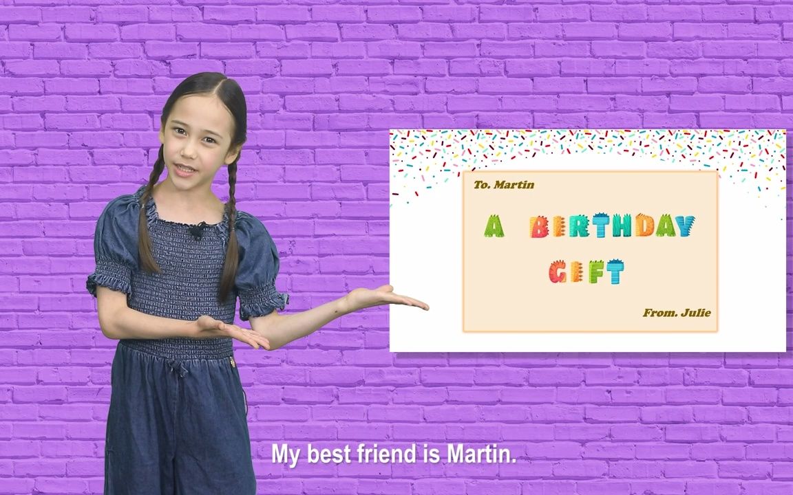 小学生英文演讲:A Birthday Gift哔哩哔哩bilibili