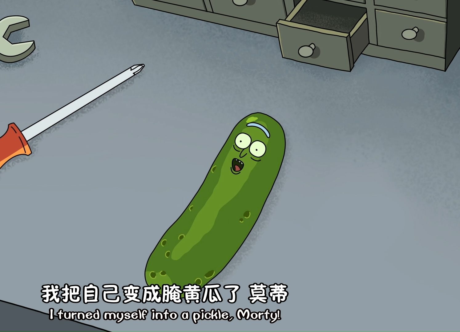 im pickle rick!我是腌黄瓜瑞克!