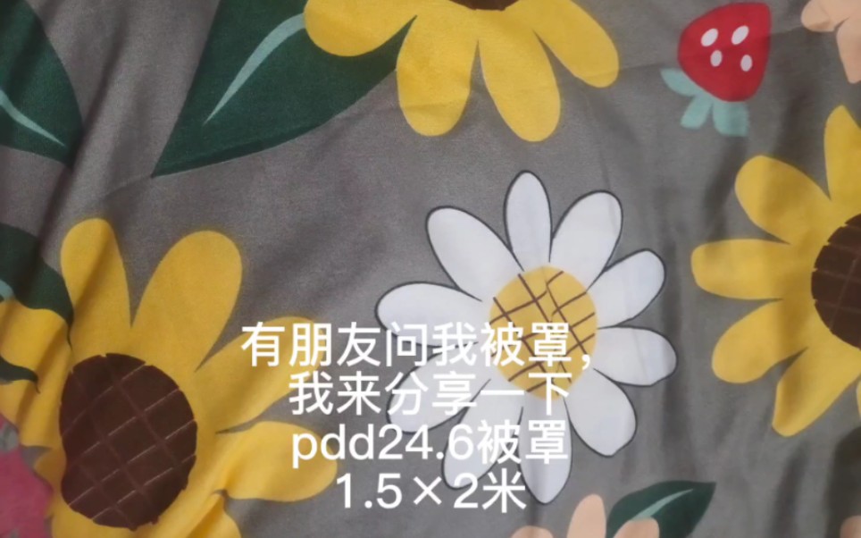 有朋友问我被罩,我来分享一下,pdd24.6被罩,1.5*2米.哔哩哔哩bilibili