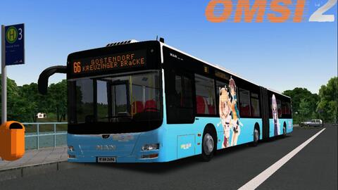 KYK的日常】OMSI2-096 MAN铰接纯电-哔哩哔哩