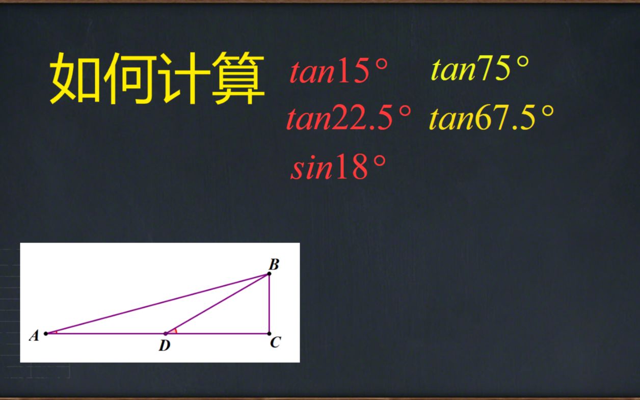 如何计算特殊角度的三角函数值,以tan15Ⱔ𘺤𞋥“”哩哔哩bilibili