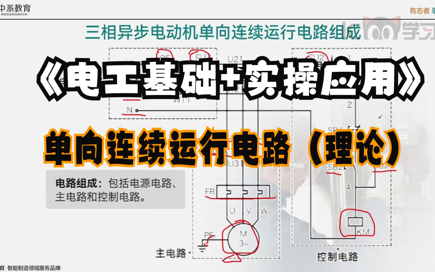 《电工基础+实操应用》单向连续运行电路(理论)哔哩哔哩bilibili