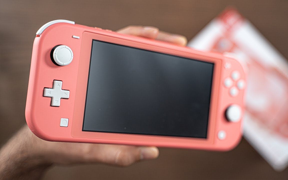 drmute任天堂switchlite新配色猛男粉开箱nsl粉色