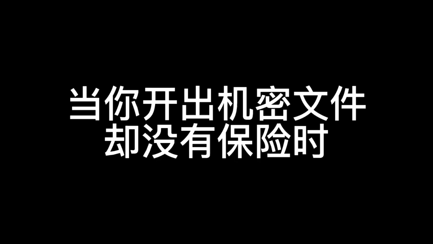 [图]当你开出机密文件却没有保险时～暗区突围