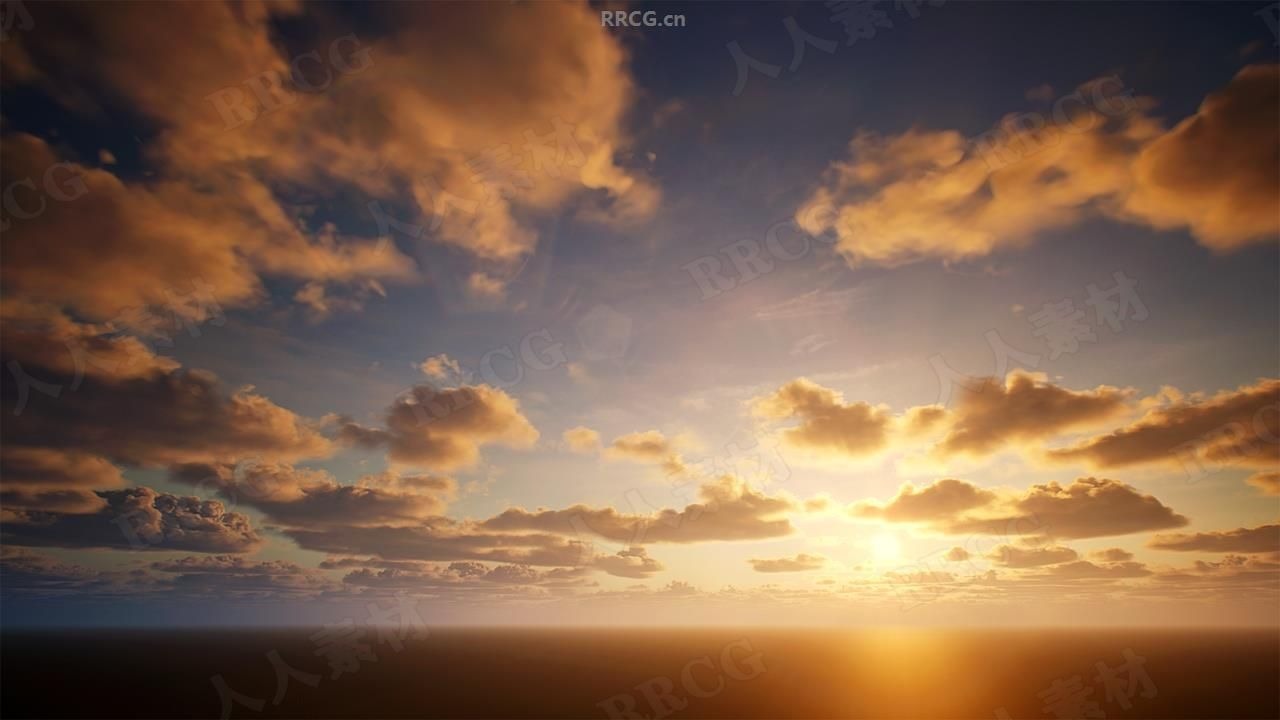 超级动态天空模拟系统ue游戏素材