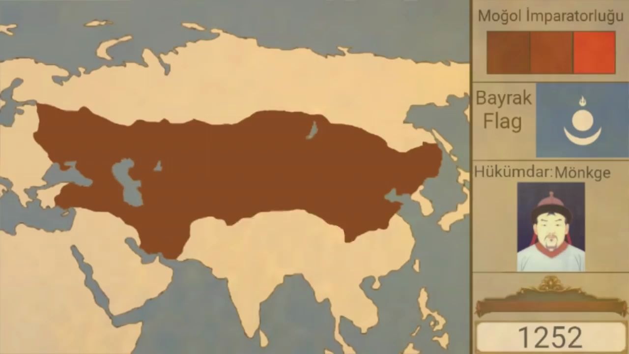 [图]蒙古帝国的建立与崩溃 每年版图变化