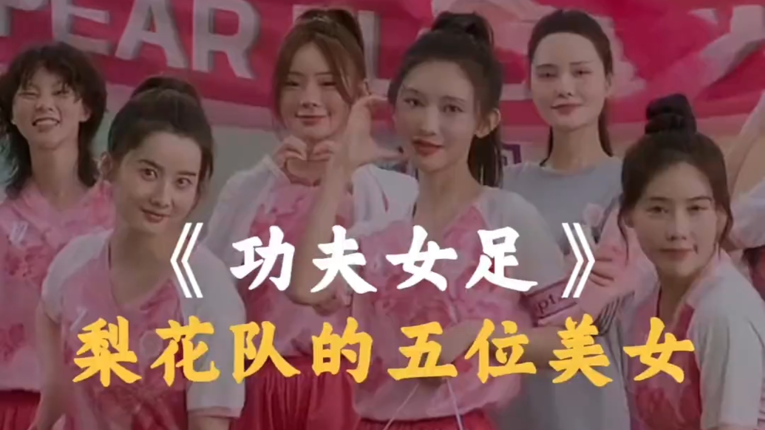 盘点功夫女足中梨花队的五位美女你觉得谁最美？高清播放