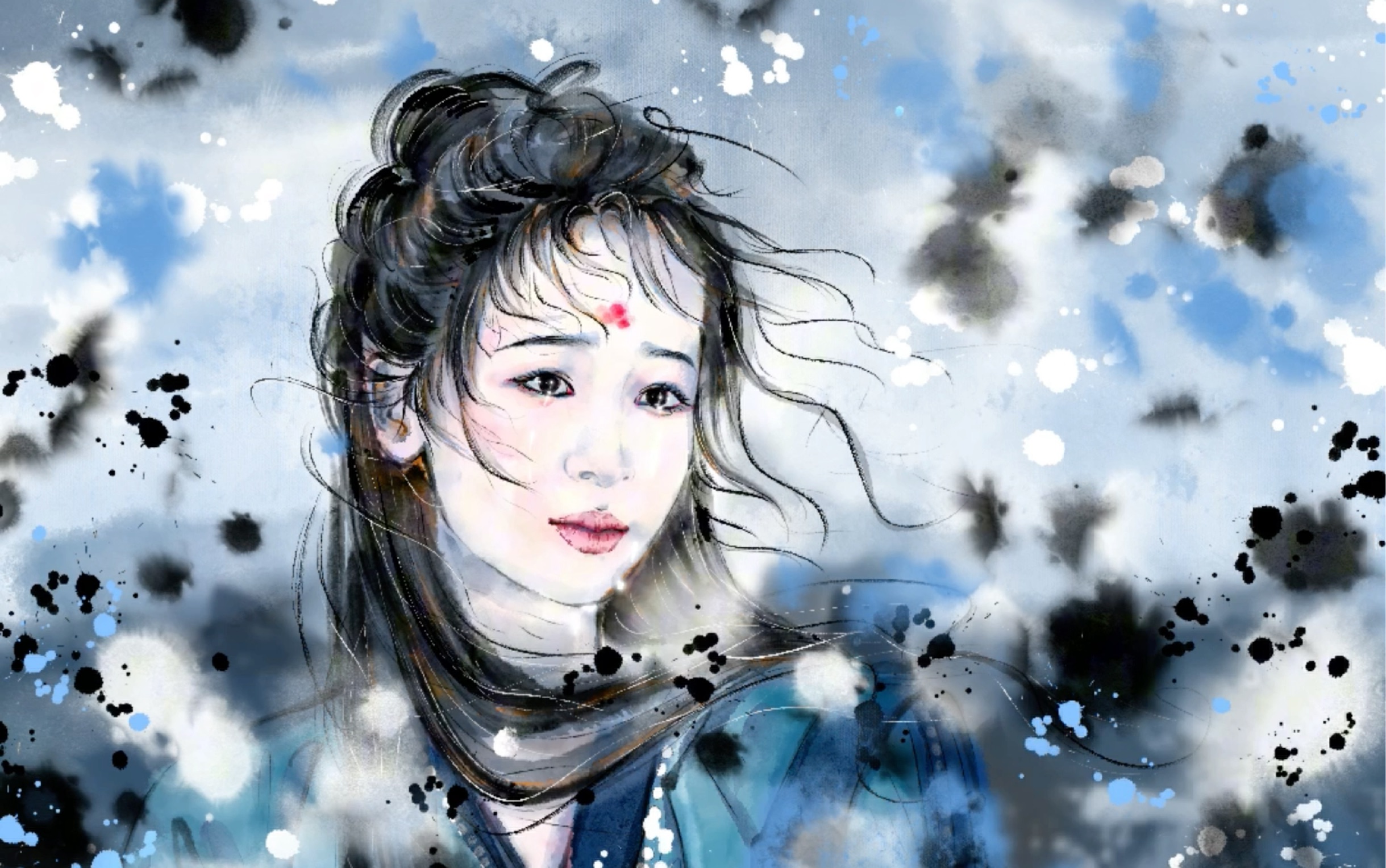 水墨人物|杨紫之长相思小夭