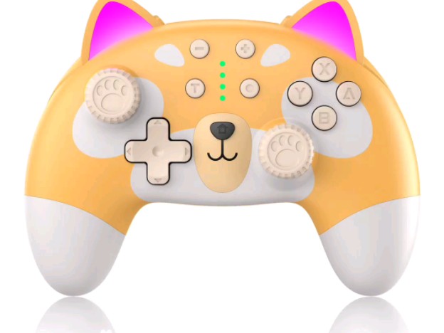 为什么女生都喜欢用stoga柴犬卡通switch游戏手柄