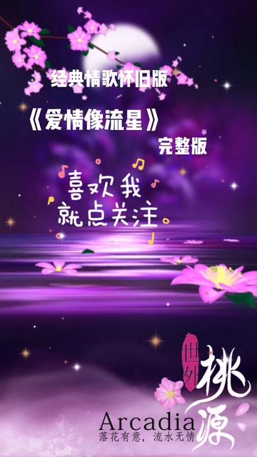 经典歌曲《爱情像流星》完整版哔哩哔哩bilibili