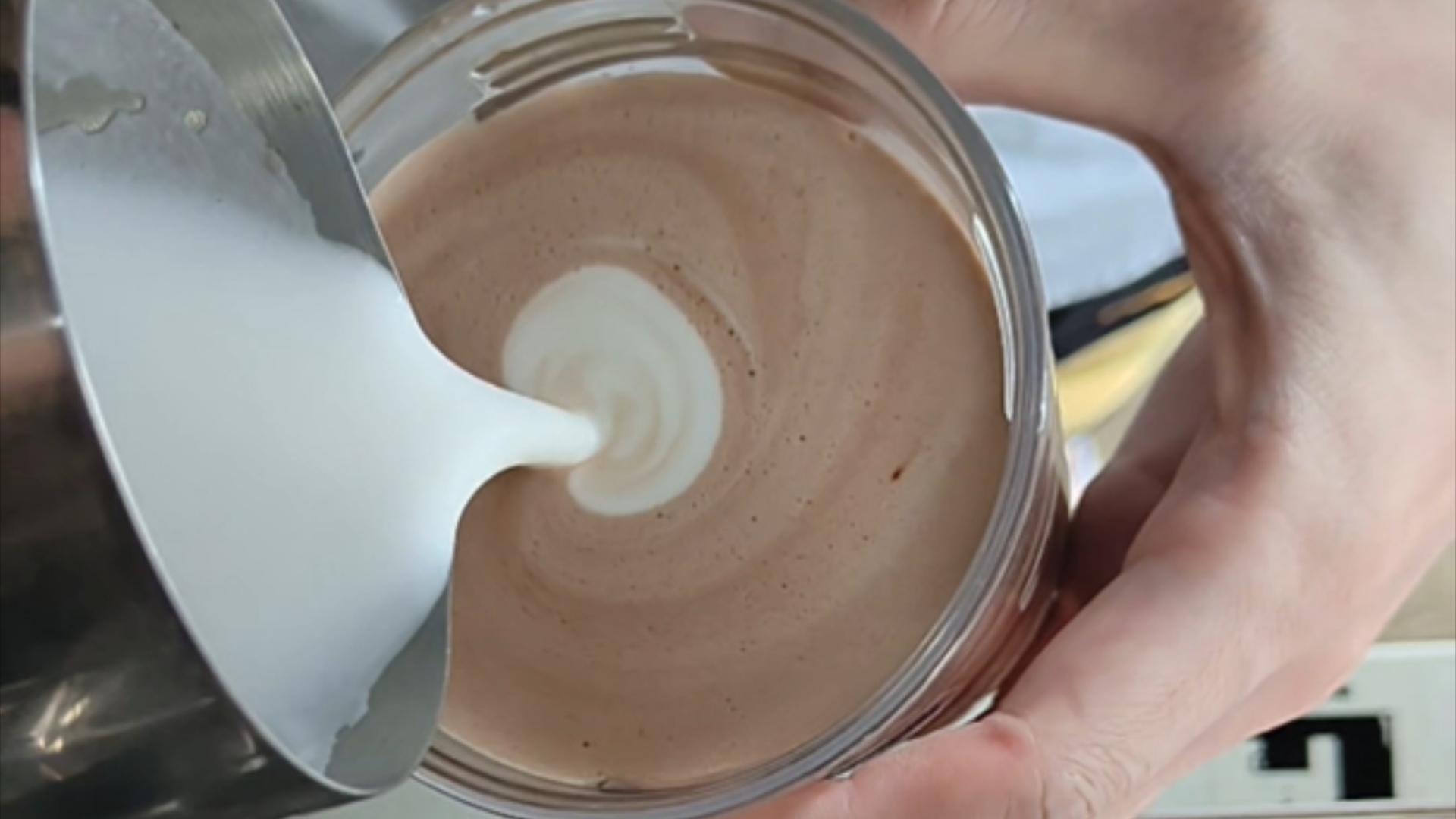 拉花复健练习(其实是巧克力酱)1