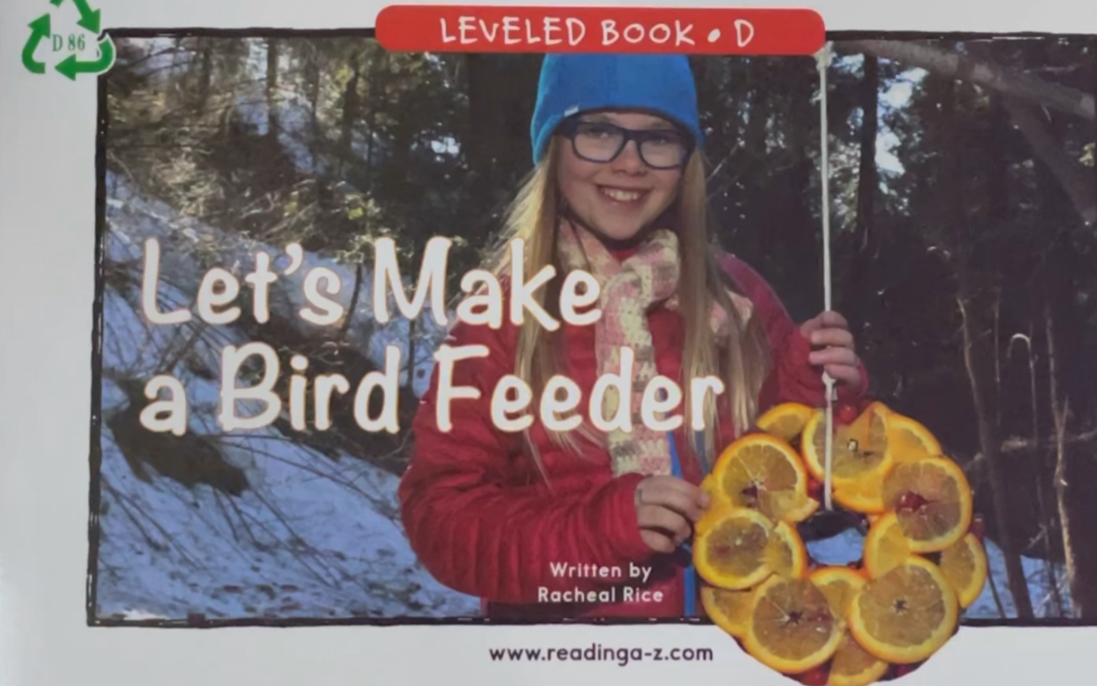 [图]少儿英语RAZ分级阅读D86 Let’s make a bird feeder 让我们制作一个喂鸟器吧