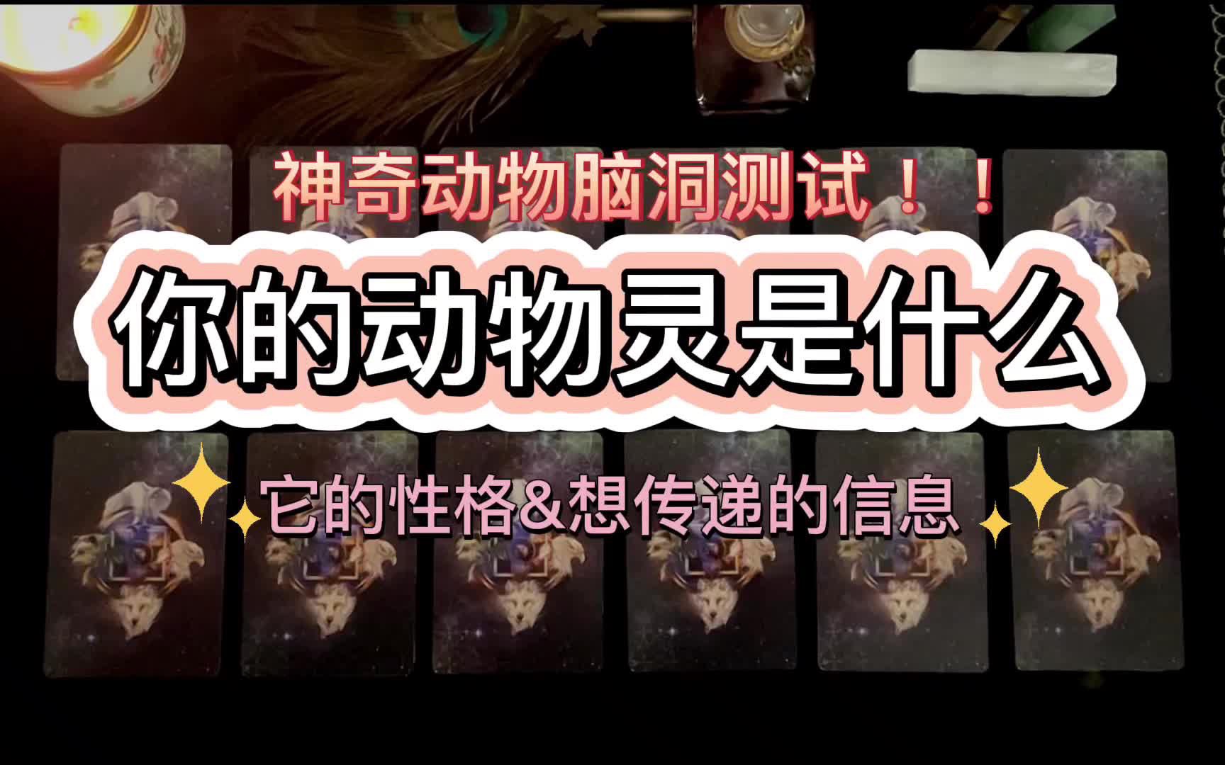 [图]守护灵系列🌟你的动物灵是什么？它的性格&想传达的信息✨神奇动物脑洞测试