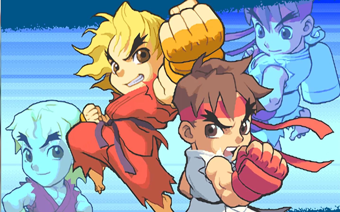 【一日一币】q版街霸 2020-12-14 口袋战士,上来就遇到老桑_哔哩哔哩