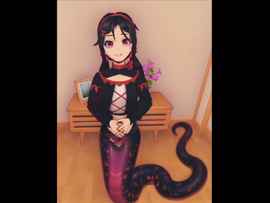 蛇女米塔!人身蛇尾魔物娘!