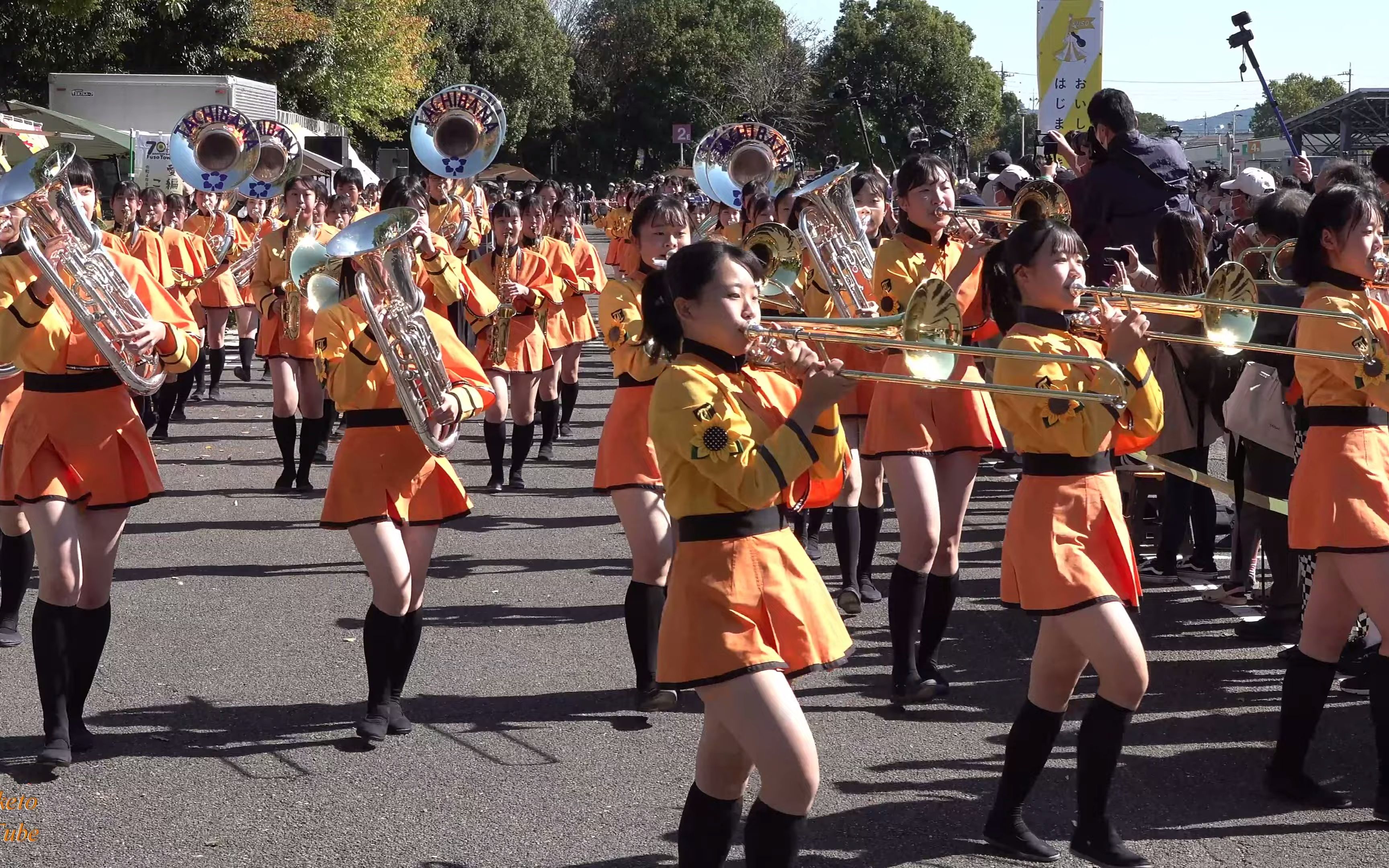 【京都橘】高校吹奏楽部 29/10/2022 扶桑市巡游表演