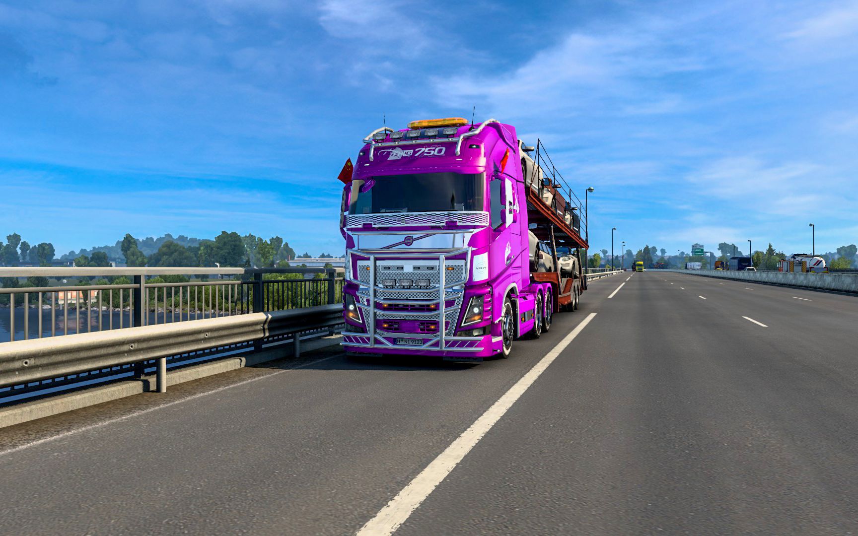 欧卡2:开沃尔沃fh750从利摩日到桑坦德运输suv