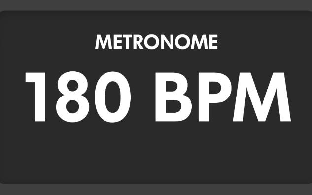 [图]节拍器，180BPM，30分钟纯节拍