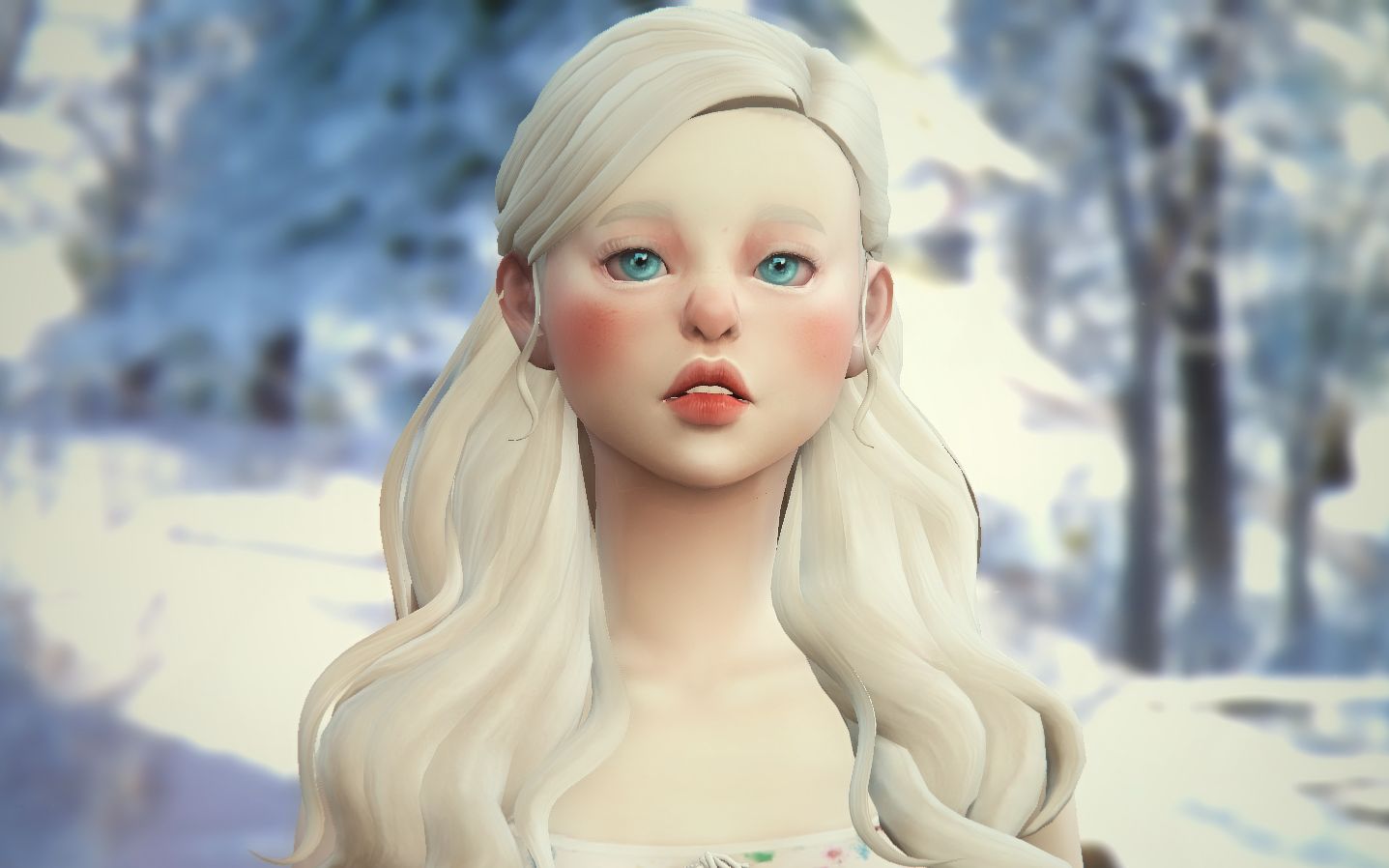 模拟人生4ea风捏人雪女