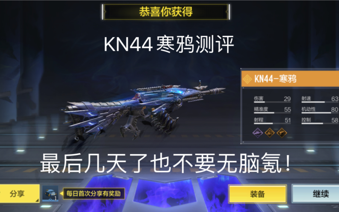 kn44寒鸦全面测评 进来看看再决定要不要氪