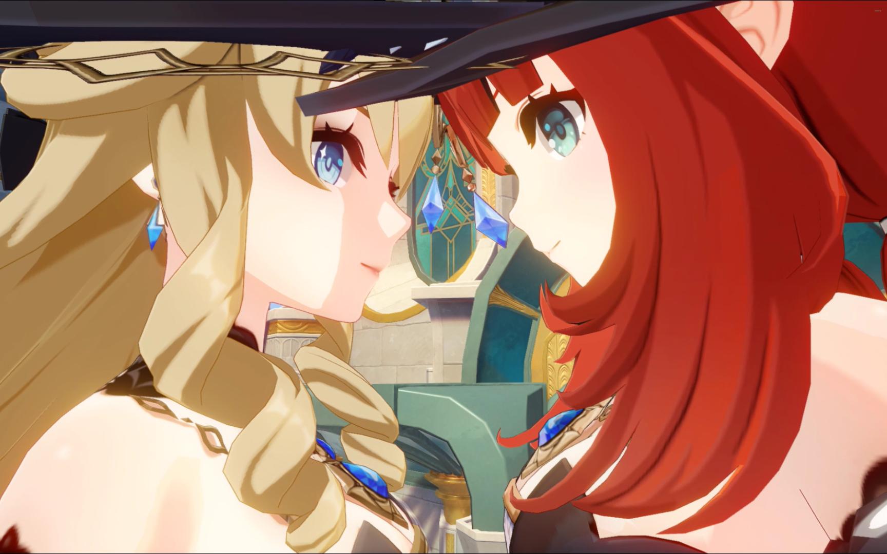 【原神】妮露和娜维娅的巨大化比试