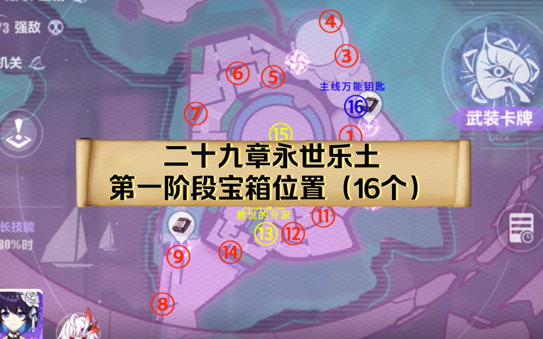 【崩三】二十九章永世乐土第一阶段宝箱位置(16个)哔哩哔哩bilibili