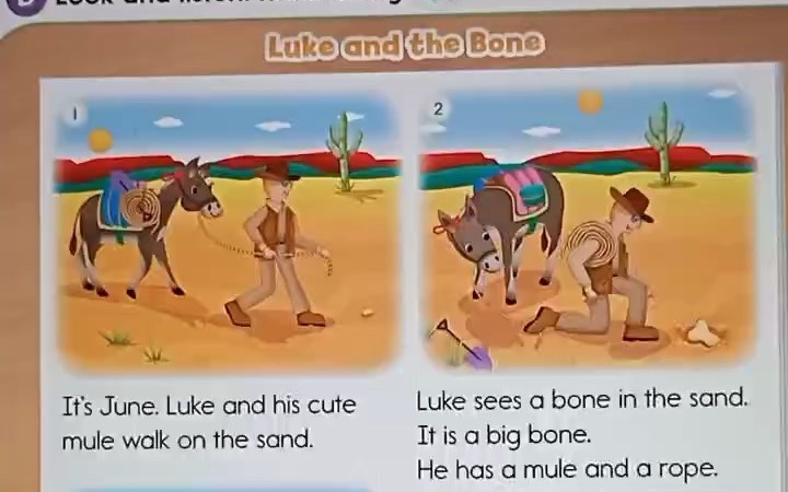 [图]Oxford Phonics 3 Unit 3 story Luke and the Bone