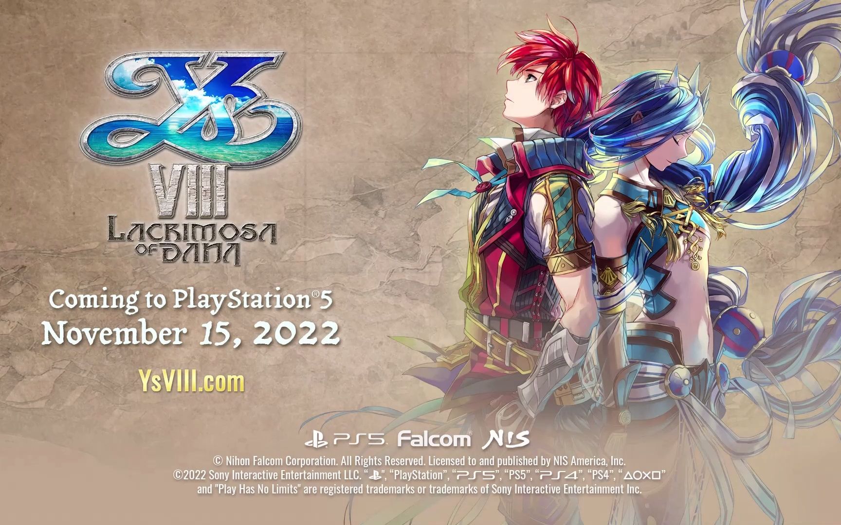 [图]PS5《伊苏VIII：达娜之泪》Ys VIII：Lacrimosa of Dana故事预告片