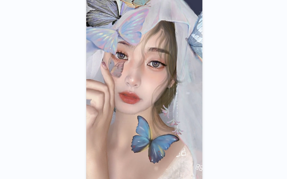 本草纲目拟人之石斛,画中人仿妆