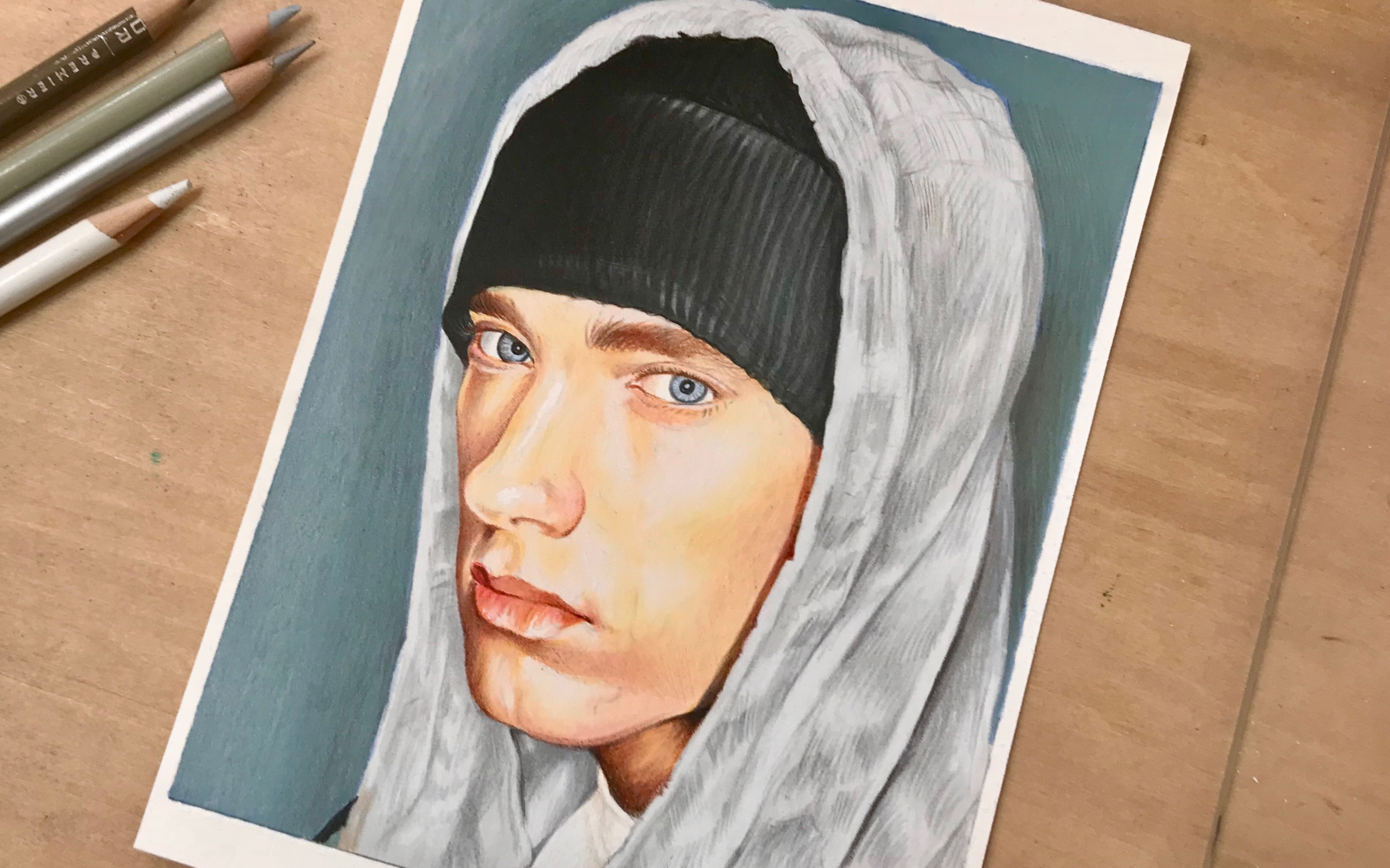 【彩铅手绘】eminem姆爷