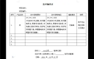 Descargar video: 投标文件技术偏离表快来学习下