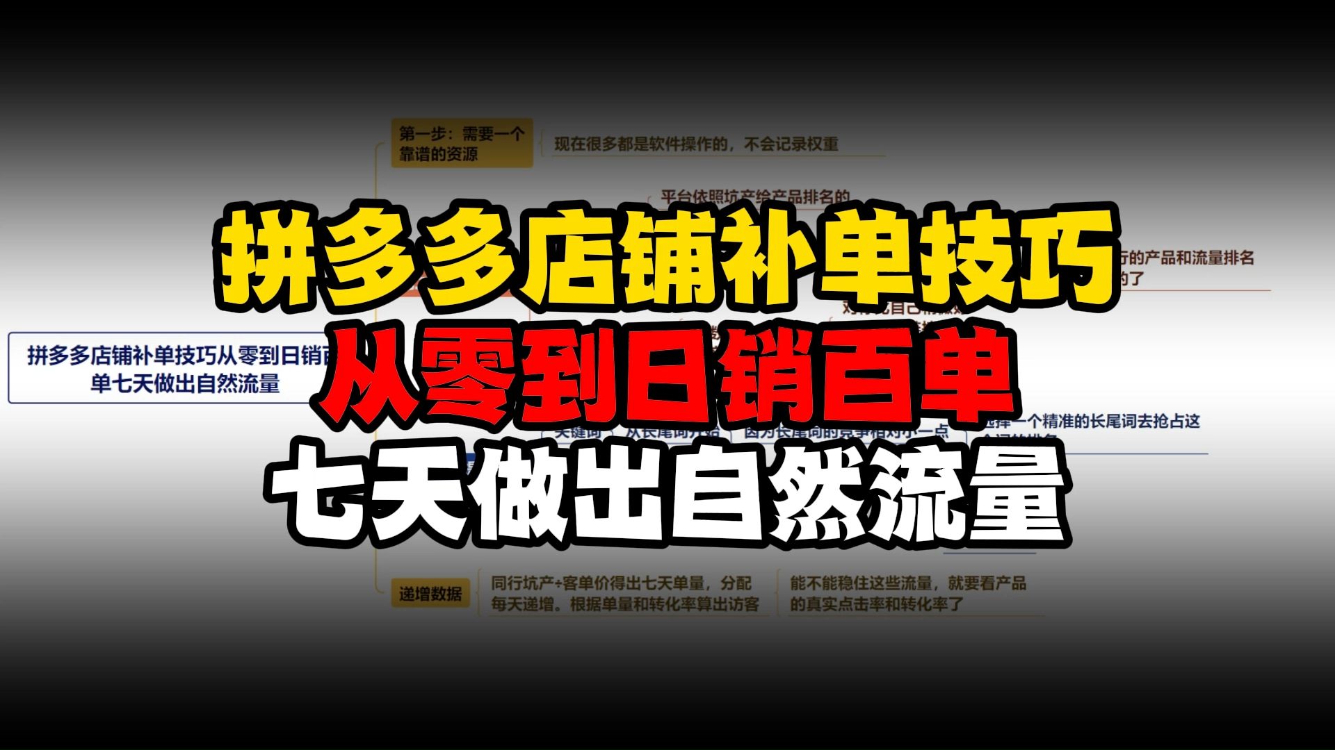 拼多多店铺补单技巧从零到日销百单七天做出自然流量 拼多多 拼多多运营 拼多多干货 拼多多小白 拼多多教学 拼多多商家 拼多多店铺 拼多多从零到一 拼多多...