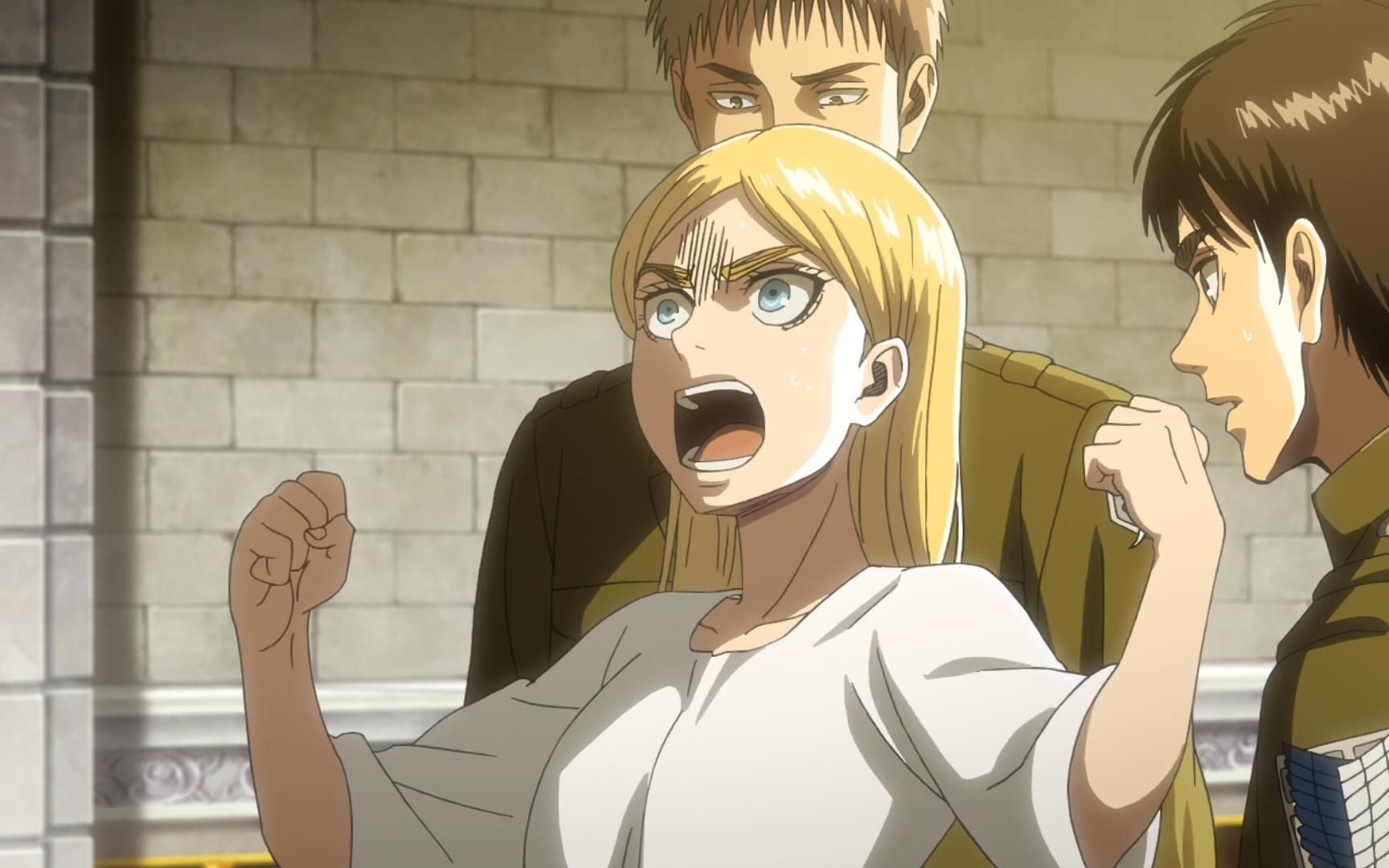 【进击的巨人】|希斯特莉亚·雷伊斯 克里斯塔·连兹|barricades|我是