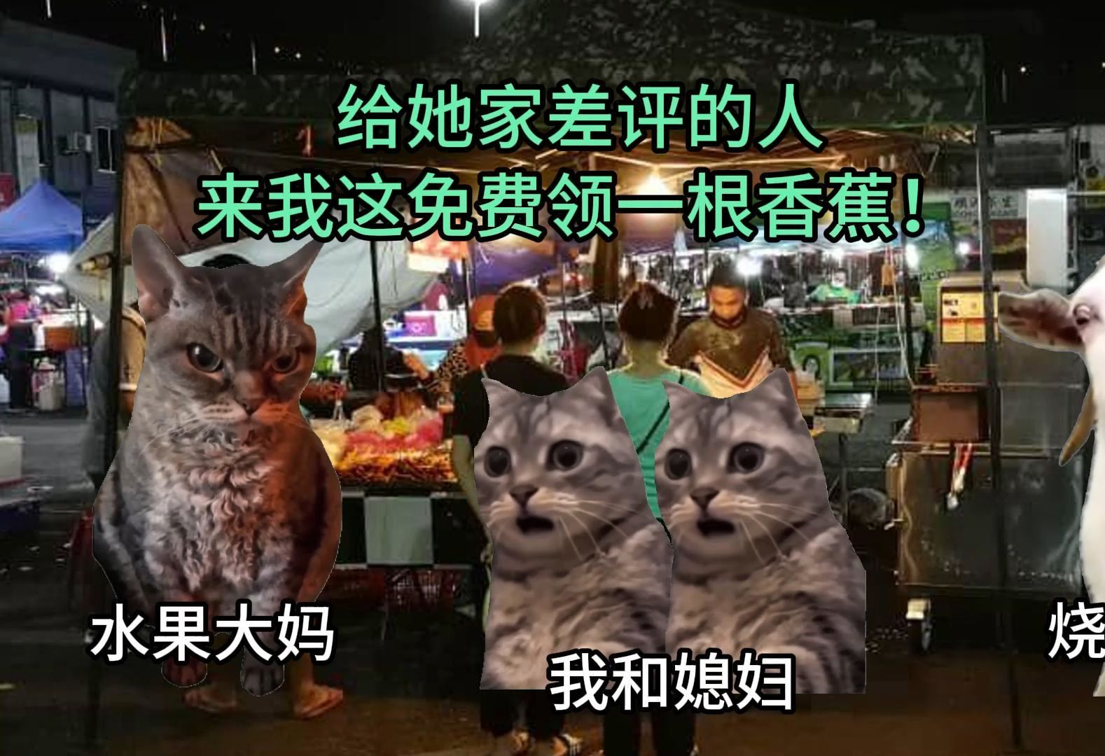 【猫猫艾丽】夜市大妈之间的激烈商战哔哩哔哩bilibili